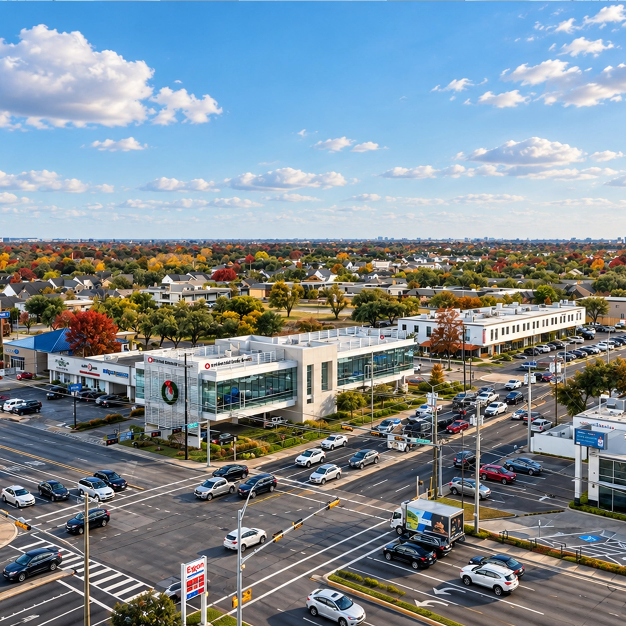 Shopping district near Preston Hollow, TX